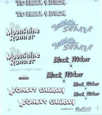 Slixx 8019 Gasser Mini Sheet #5 1/24 1/25 waterslide Drag decal