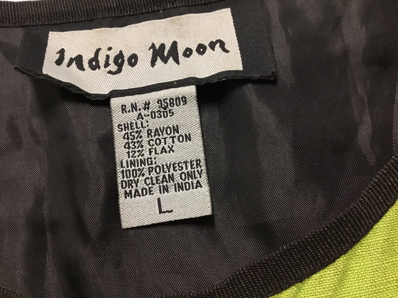 indigo moon jacket large Patchwork Boho Vintage L… - image 6