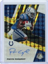 2020 Panini Mosaic Football Choice Black Gold Autograph #AM8 Paris Campbell #8/8