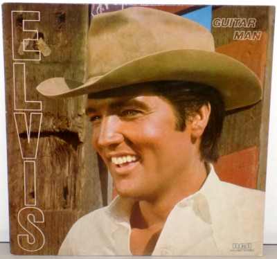 ELVIS PRESLEY GUITAR MAN VINYL LP RECORD ALBUM (1981) ''NICE''