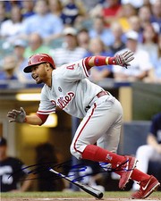 ANDRES BLANCO   PHILADELPHIA PHILLIES   ACTION SIGNED 8x10
