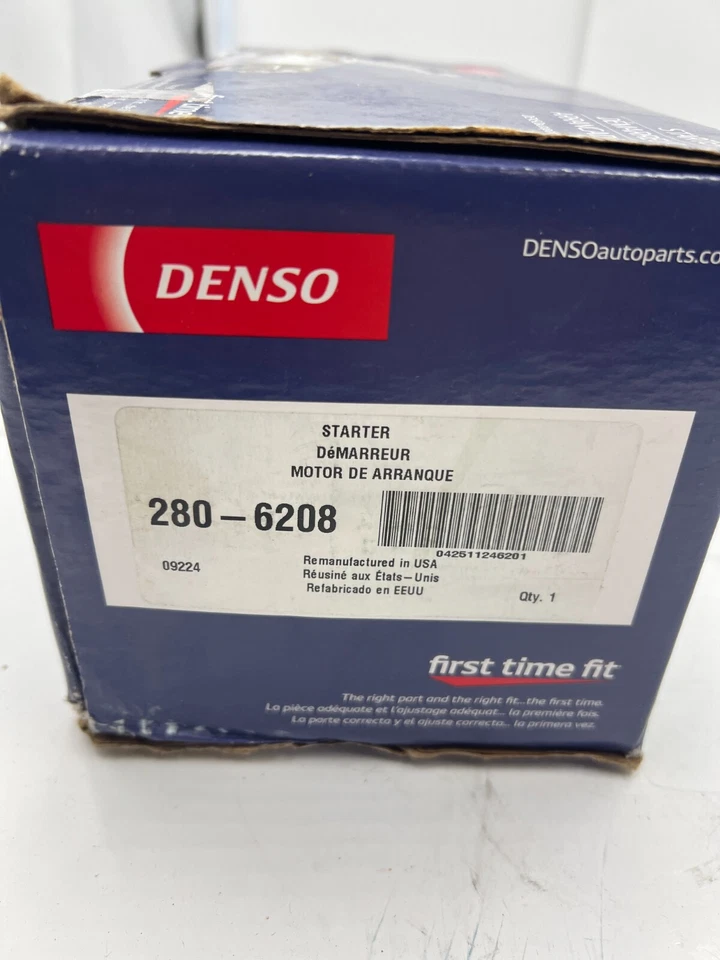Motor de arranque DENSOautoparts genuino OEM remanufacturado 280-6208 ajuste por primera vez Foto 3 de 4