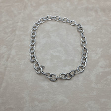 David Yurman Sterling Silver Medium Oval Link Chain Necklace 17