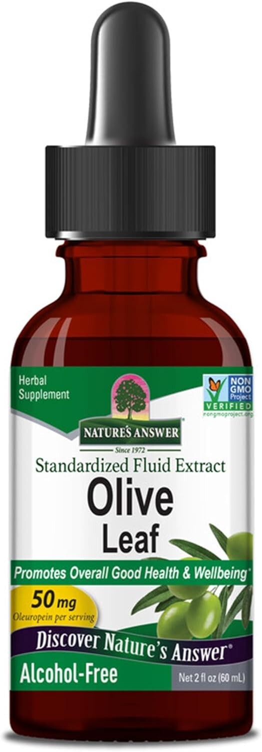 Nature's Answer Olive Leaf Extract 1,500mg 2Oz (60ml) Overall Health & Wellbeing - Image 4