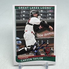 Carson Taylor Signed 2021 Great Lakes Loons Philadelphia Phillies