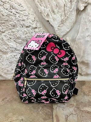 Sanrio Hello Kitty Faces White Mini Backpack NEW W/Tags SHIPS FREE ✅