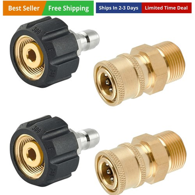 #ad #ad Pressure Washer Quick Connect Fittings M22 14mm to 1 4 Inch Quick Connect Pr... $25.71