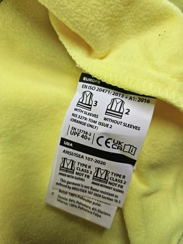 Portwest US428 Hi-Vis Reflective Softshell Waterproof Safety Work Jacket ANSI XL image 17