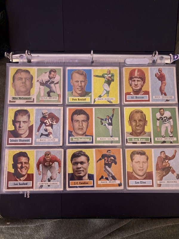 Topps 1957 Topps NFL Football 19 Card Lot McCormack Retzlaff Dorow