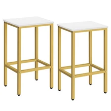 MAHANCRIS Bar Stools, Set of 2 Bar Chairs, Kitchen Breakfast Bar Stools with ...