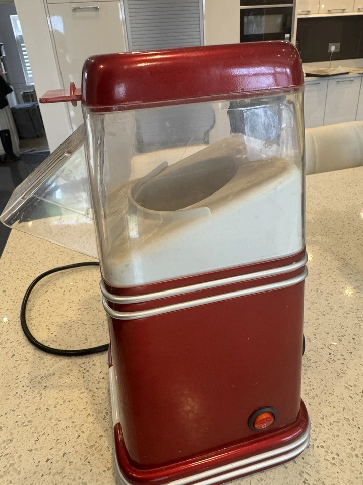 SMART Retro 50s-Style Hot Air Popcorn Popper Red (RHP310) - Image 2 of 4