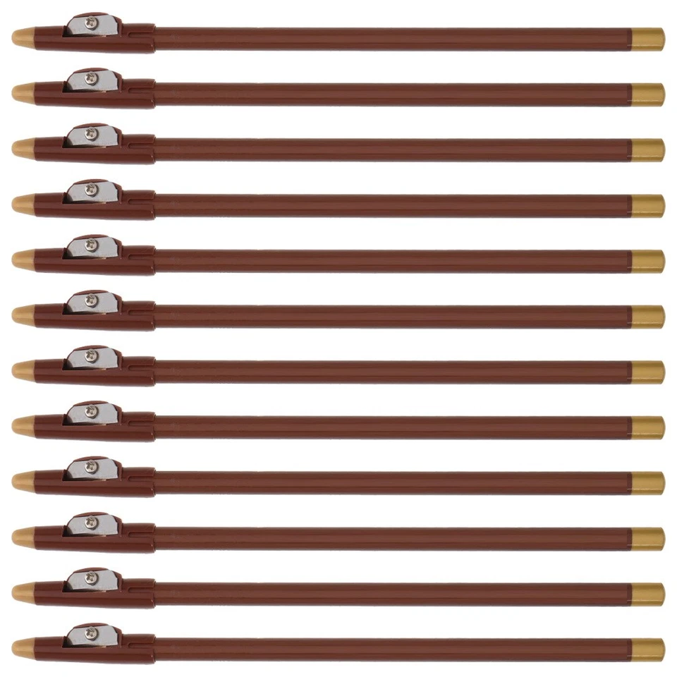  12 Pcs Eye Brow Eyeliner Pen Makeup Cosmetic Tool Waterproof Eyebrow Pencil - Image 3 of 4