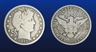 1915 D Barber Half Dollar, Denver Mint, 90% Silver VG, Last Year of Series