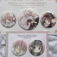 Puella Magi Madoka Magica Rebellion Movie Can Badge Sets Madoka Homura Japan