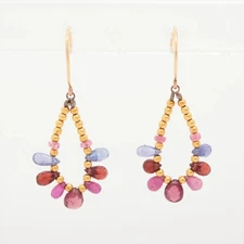 aget Colored stone Piercing jewelry K10(YG) 2.5g