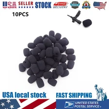 10pcs Mini Headset Microphone Sponge Foam Windscreen Replacement Mic Cover