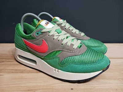 Nike Air Max 1 '86 PRM Powerwall Green Pink Suede/Leather Shoes Men 7 Women 8.5