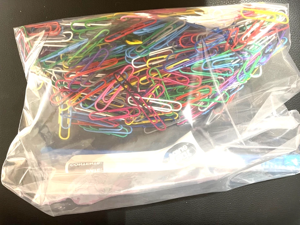 Paper Clips, 240pcs Large Size Colored, PaperClips Assorted Colors NEW - Image 2 of 4