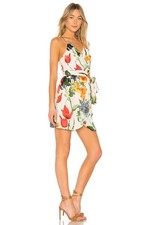 Alice + Olivia Greenwich Garden Dress Susana Floral Burnout Faux-Wrap Size 6