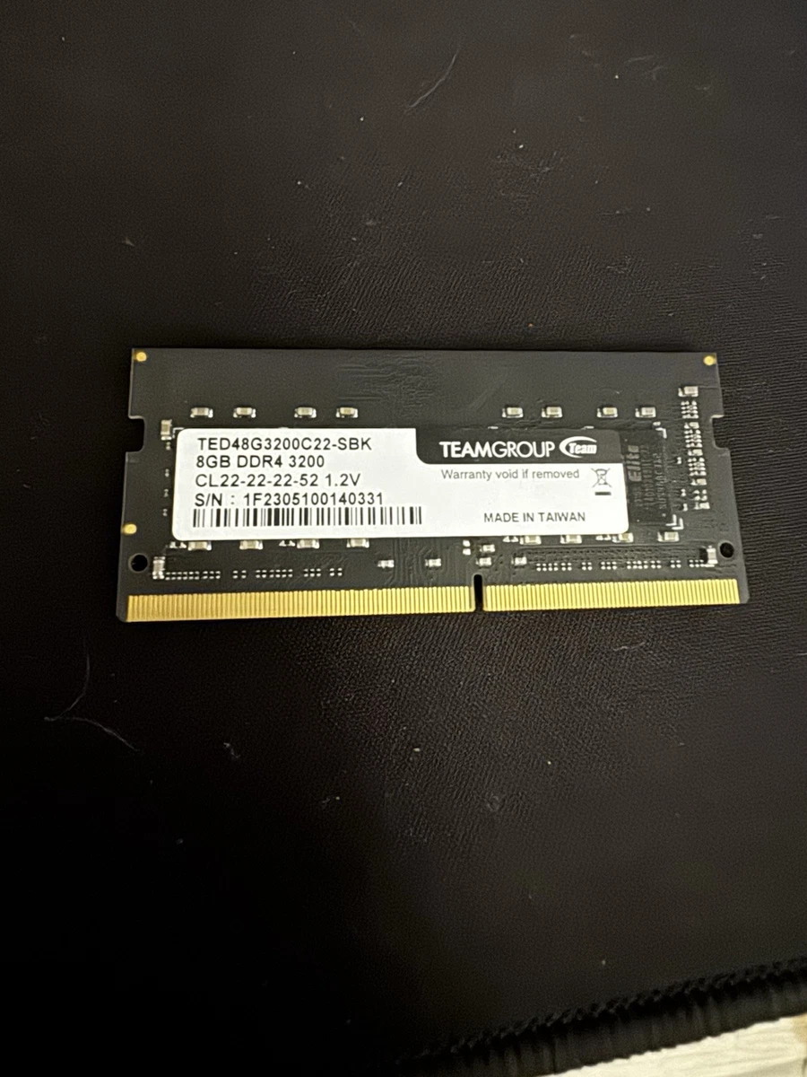 Team Group DDR4 SDRAM 8 GB Capacity per Module Memory (RAM) for