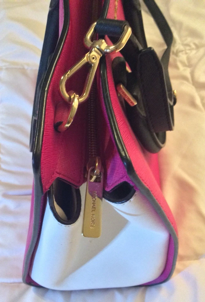 Michael Kors Leather Tote Bag/ Crossbody Pink - Image 3 of 4