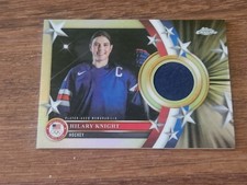 Hilary Knight Team USA Olympic Hockey Topps Chrome Player Used Patch Card