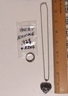 Harley Davidson .925 Sterling Silver size 7.5 Ring & 16" Necklace 27.3gm - .96oz