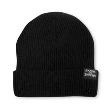 Thrasher Magazine SKATE GOAT/SKATE AND DESTROY Skateboard Beanie BLACK