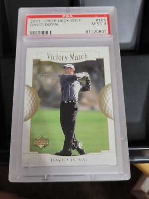2001 Upper Deck #165 David Duval VM PSA 9 Quantität