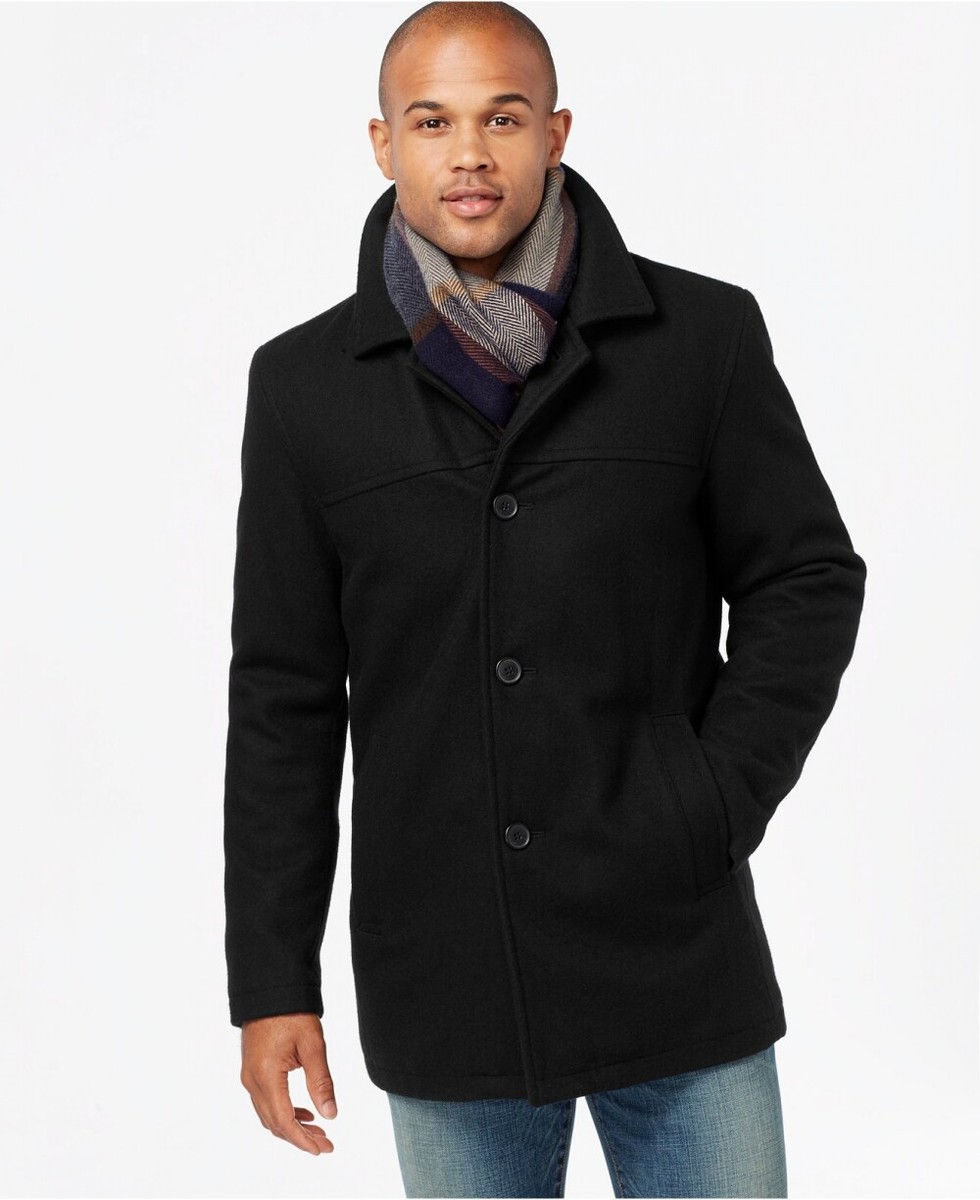tommy hilfiger wool blend coat