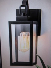 RRTYO Ableton 1-Light Mid-Century Modern Industrial Farmhouse Black Sconce