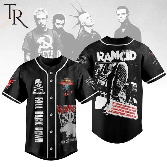 Personalized! Fall Back Down Rancid Jersey Shirt | Comfortable Summer Cosume | Unisex | Multi-size