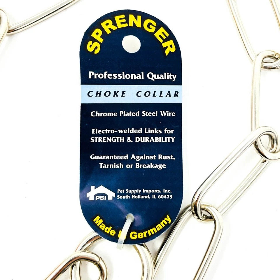 Sprenger Chrome Plated Steel Fursaver Choke Chain Collar K9 Training 4mm 25in - Image 3 of 4