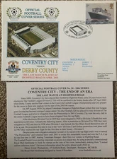 COVENTRY CITY V DERBY COUNTY LAST MATCH AT HIGHFIELD ROAD 2005 FIRST DAY COVER