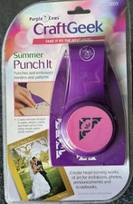 Purple Cows Craft Geek Summer Punch It Craft Punch And Emboss Art Style 7203