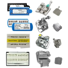 Dental Orthodontic Brackets Braces Metal Mini Standard Roth MBT 022 345 Damon Q