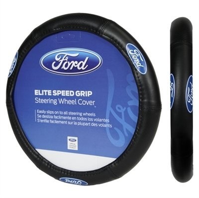 ford truck suv 4x4 car powerstroke steering wheel cover leather grip padded new
