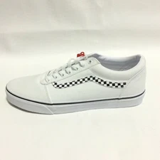 Vans Old Skool X Ward White Black Check Skater Shoes Mens Size 12