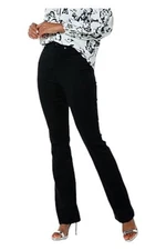 DG2 by DianeGilman VirtualStretch 3in1 Shapeshifter Bootcut Jean Black