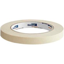 Shurtape CP-106/NAT260 CP-106 Economy Grade Masking Tape: 1/2" x 60 yd, Natural