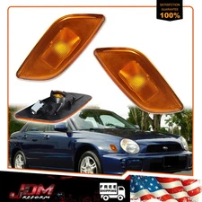 For 2002-2003 Subaru Impreza WRX RS TS Side Marker Signal Lights Amber Lens 2PCS