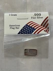 United States of America Flag .999 Pure Fine 1g Silver Bar