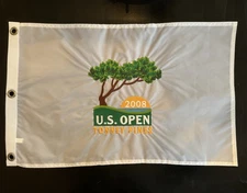 RARE 2008 U.S. US Open Embroidered Golf Pin Flags Tiger Woods Epic Win Torrey