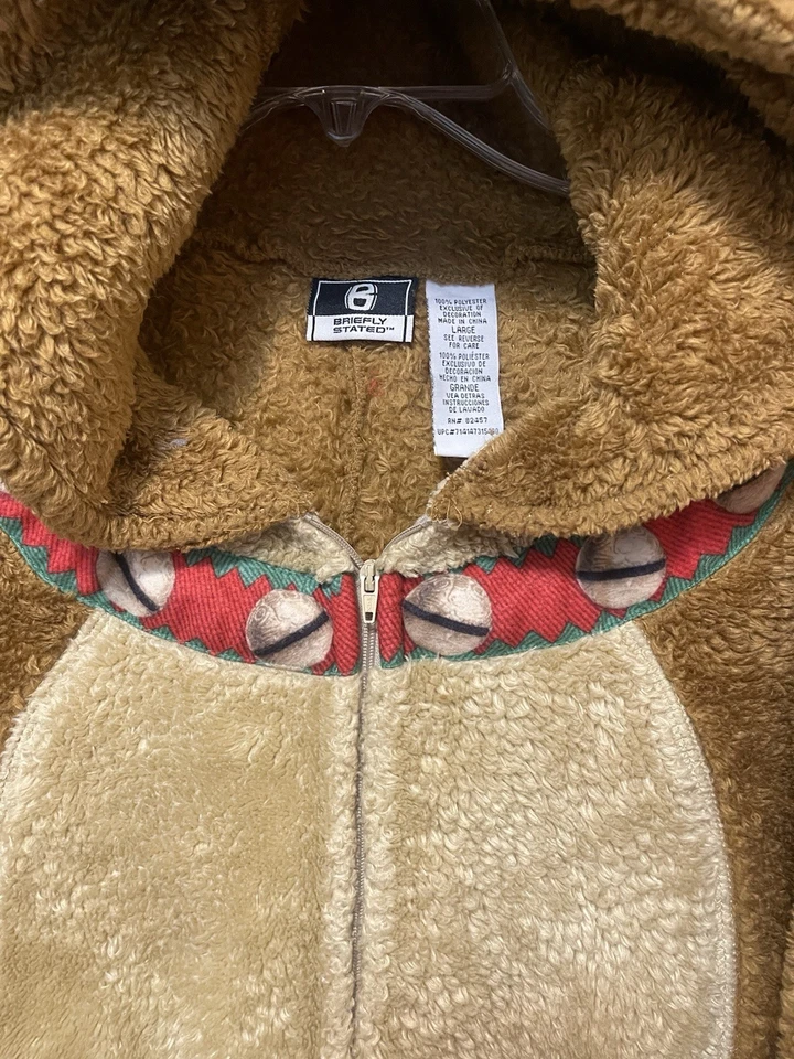 DISFRAZ NAVIDAD FELPA 1 PIEZA RENO ALCE CREMALLERA FRONTAL ADULTO TALLA L Foto 3 de 3