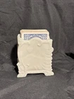 Vintage Milk Glass Playing Card Holder 19th Century Victorian
