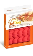 20 Hot Dog Bites in Mini Buns Oven-Sage Silicon Mold New Fun Food Mobi