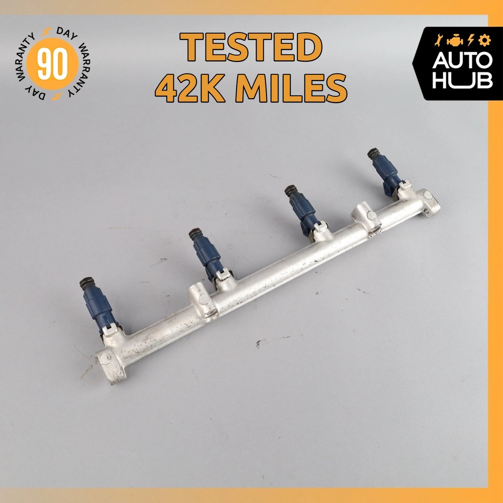 00-02 Bentley Arnage Left or Right Fuel Injection Rail Line w/ Injectors OEM 42k