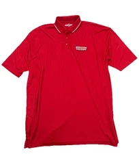 Mens Krispy Kreme Employee 3XL Red polo shirt  With Logo XXXL