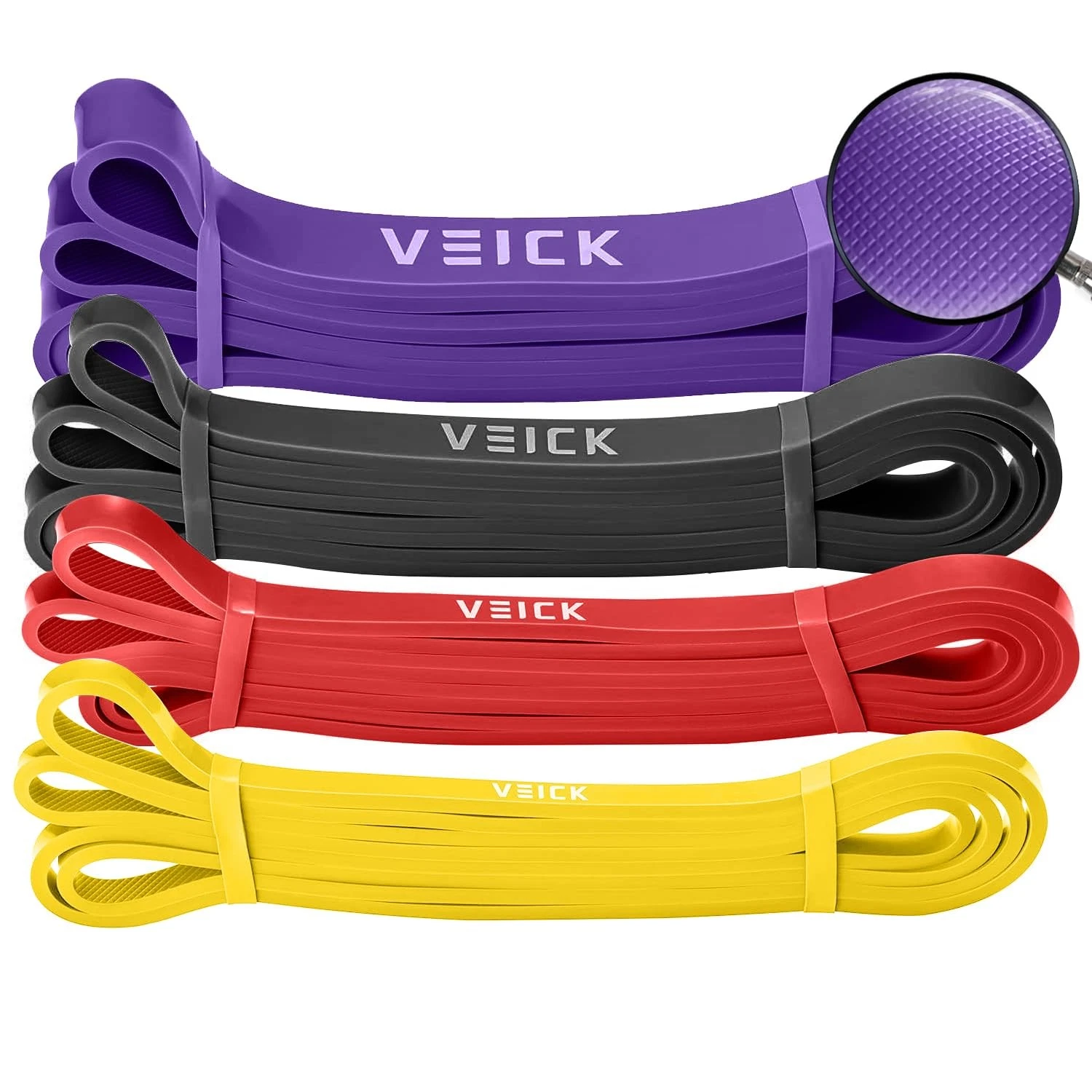 Resistance Bands for Working Out, Rubber Exercise Band Set for Men Women, Hea...