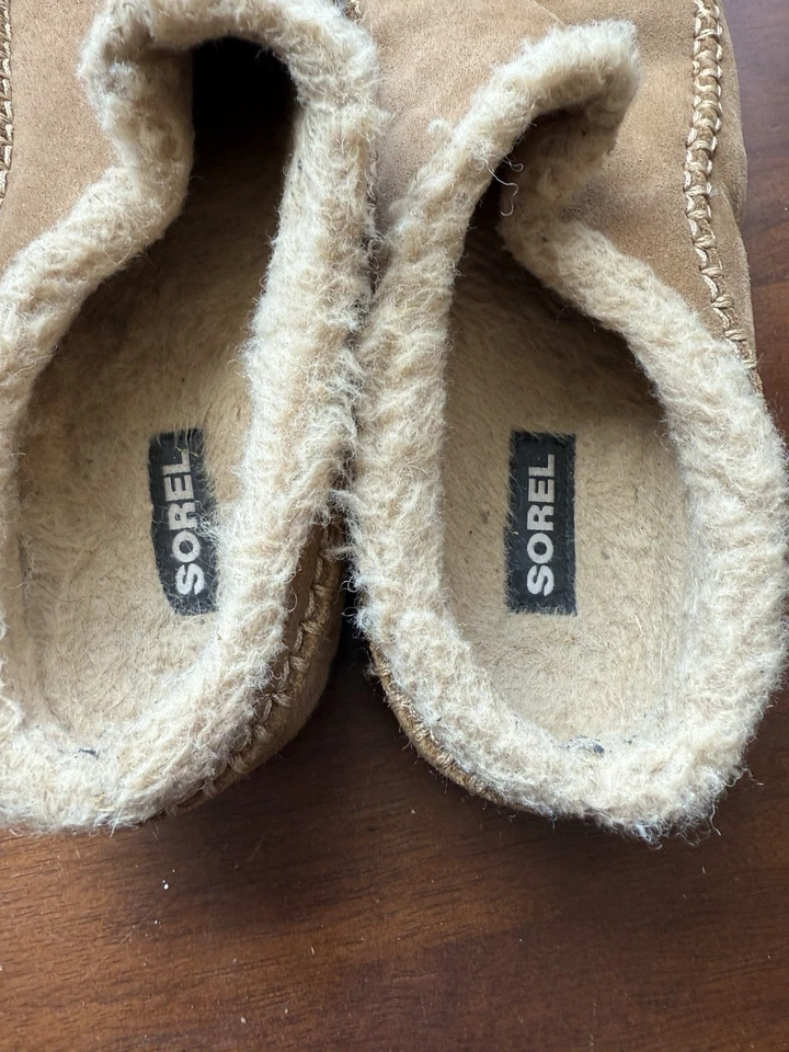 Zapatillas Sorel Para Hombre 12 Mocasines Manawan Marrón Gamuza Cómodas Sin Cordones Foto 3 de 4